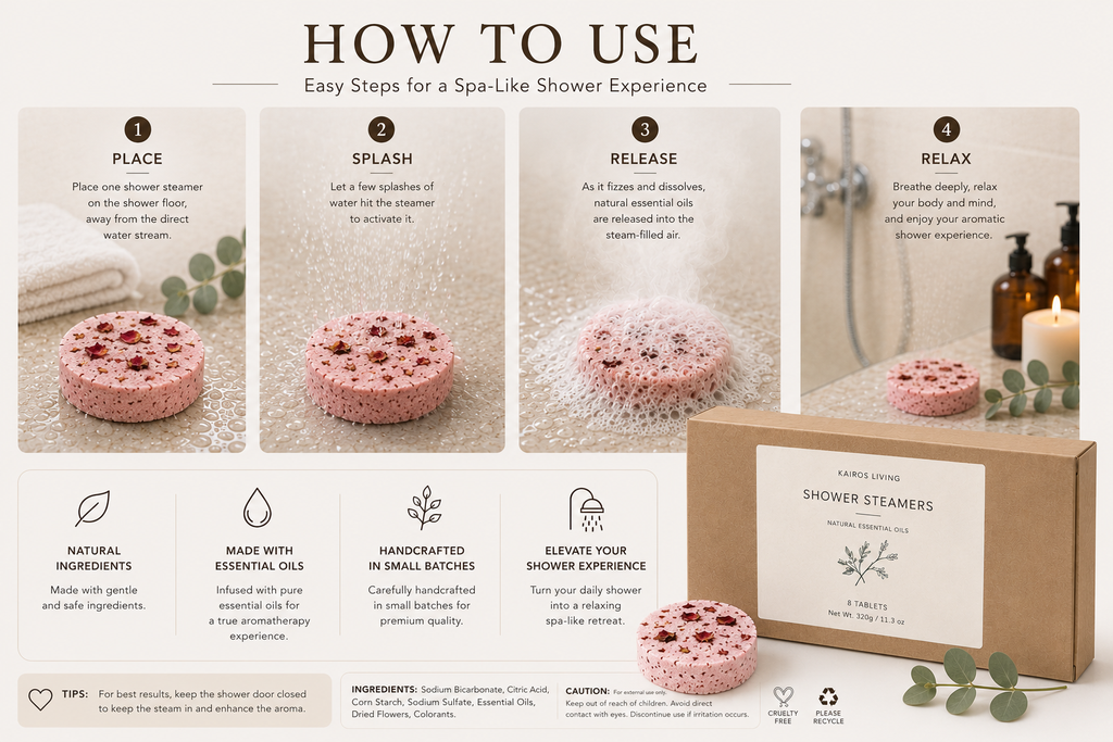 Rose Shower Steamers | 8 Pack